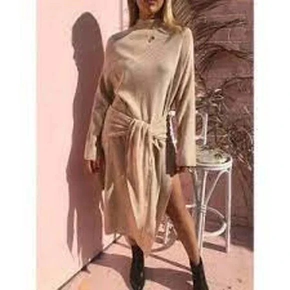 ivory mid length dress Wilhelmina Midaxi Dress